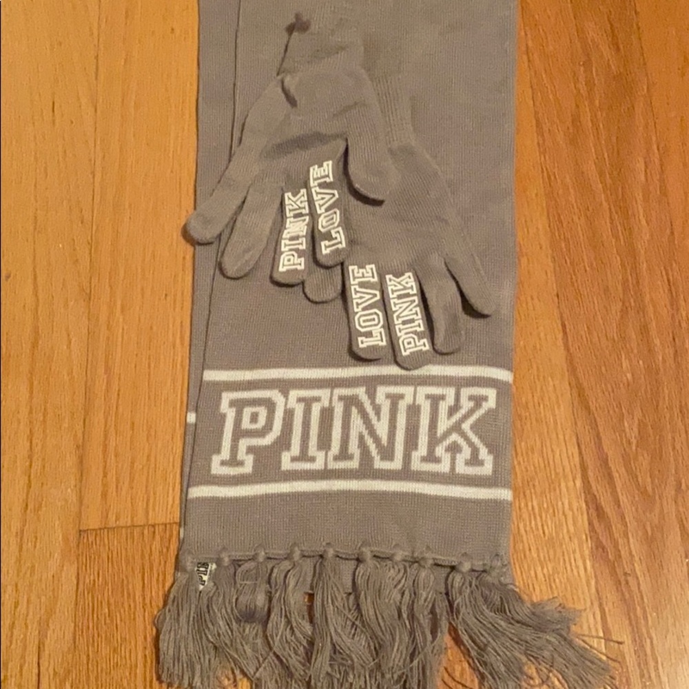 matching scarf and glove set